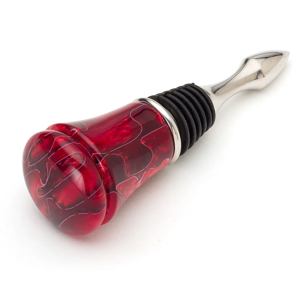 Acrylic Bottle Stopper Blank - Crimson