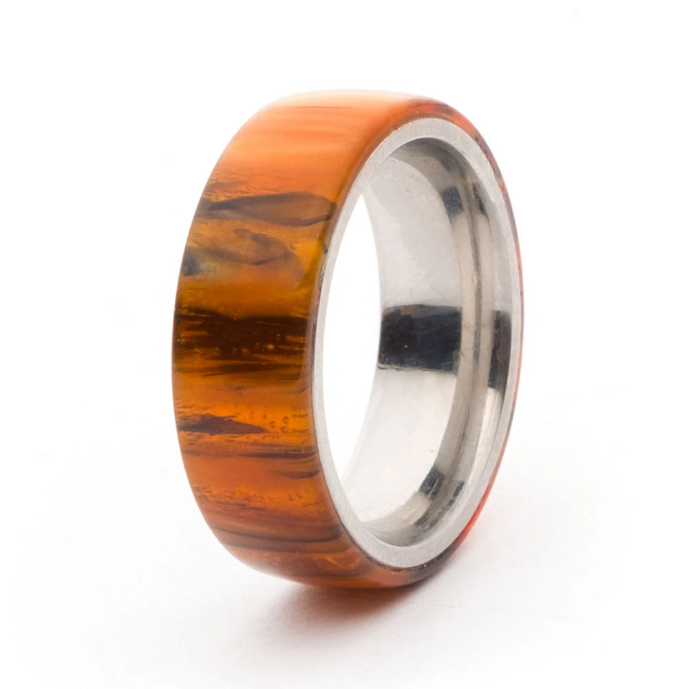 Acrylic Ring Blank - Antique Gold - Image 2