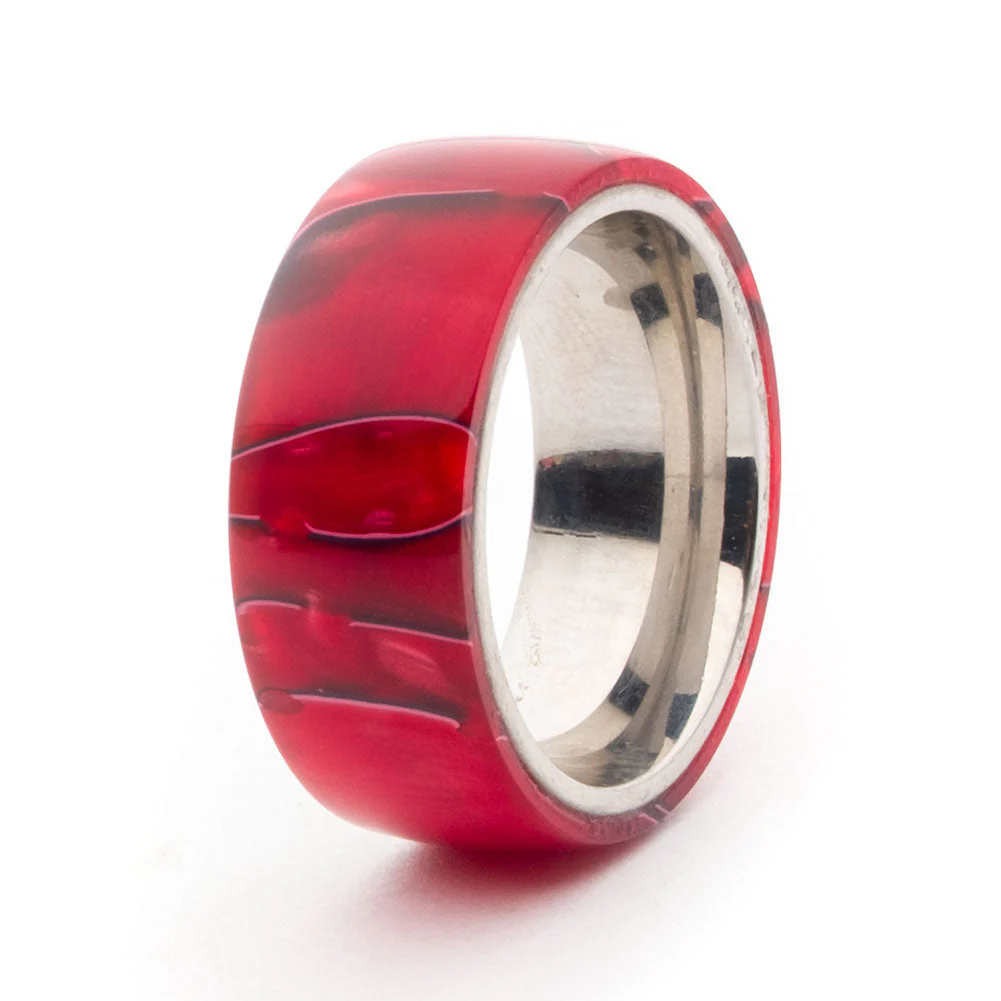 Acrylic Ring Blank - Crimson - Image 2