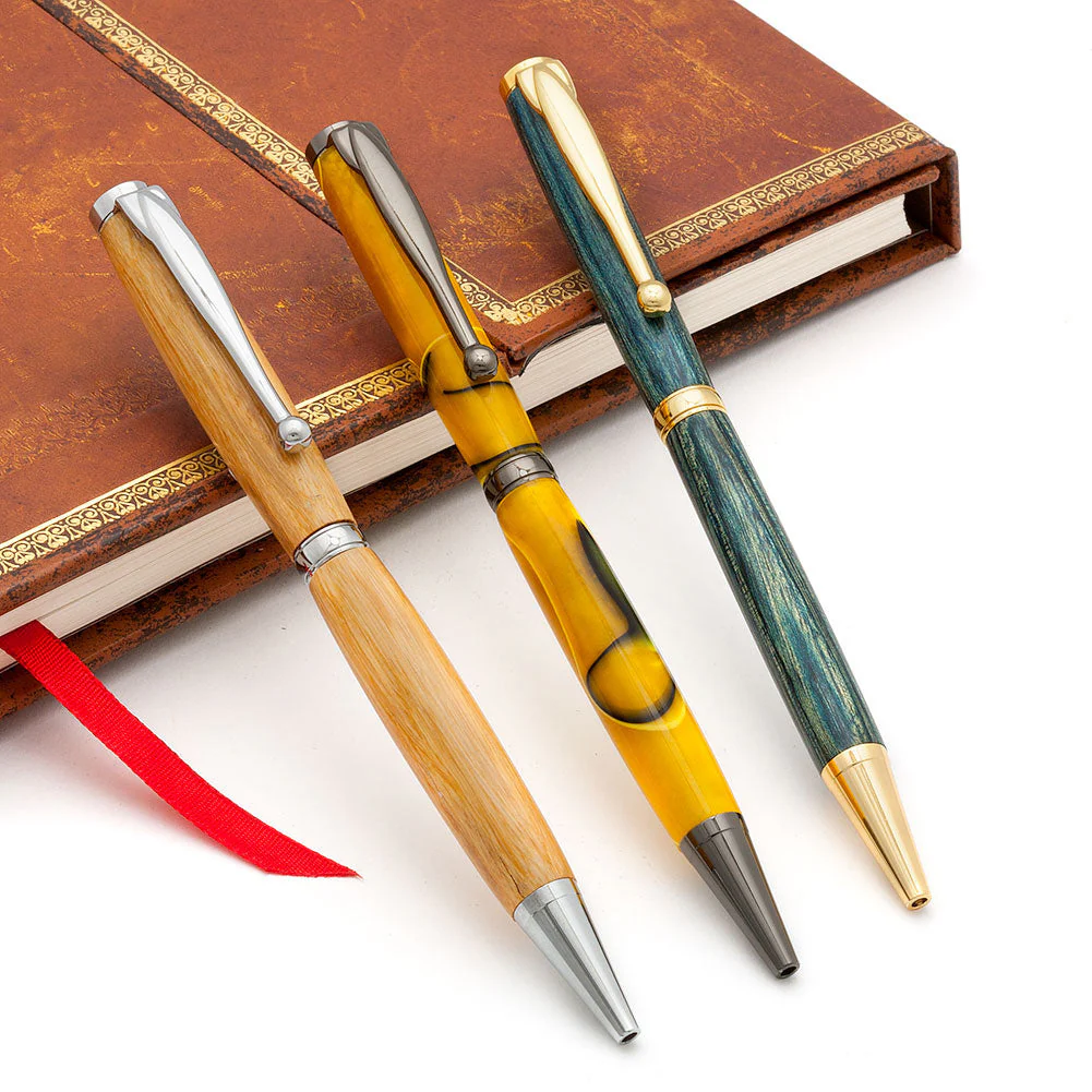 Apprentice Fancy Slimline Pen Kit - Chrome - Image 4