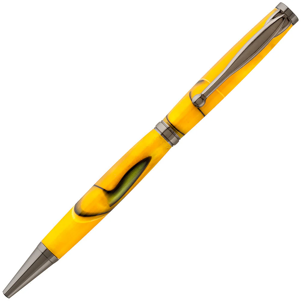 Apprentice Fancy Slimline Pen Kit - Gun Metal