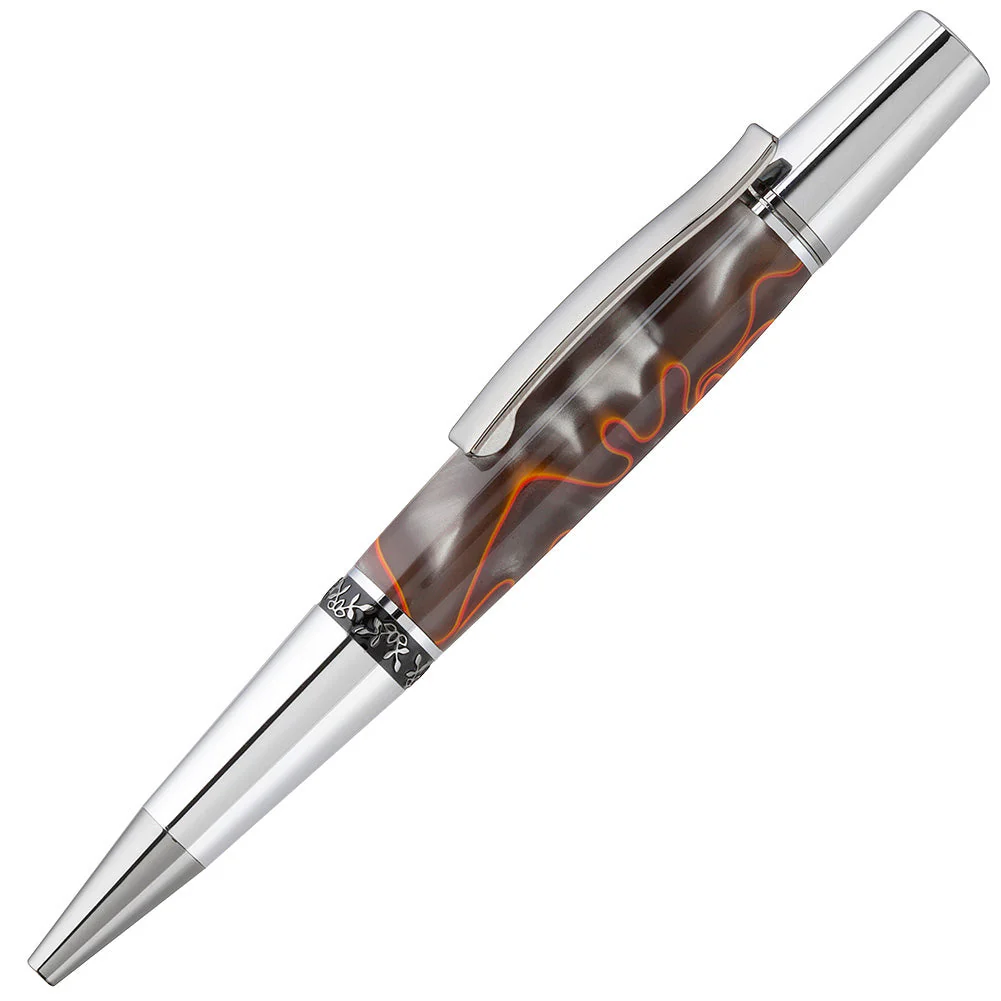 Artisan Aero Pen Kit - Chrome & Black Titanium