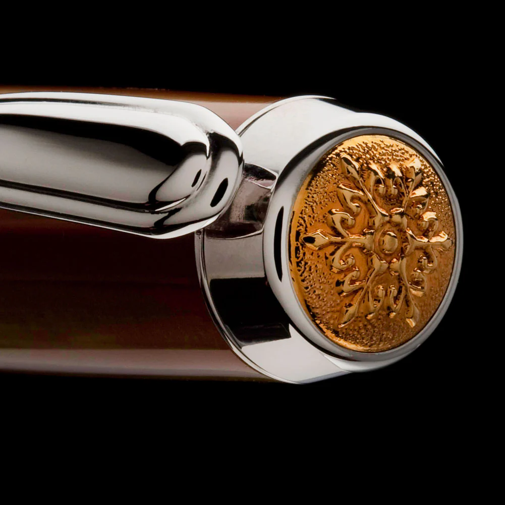 Artisan Jr. Statesman II Postable Rollerball Pen Kit - Palladium & 22k Gold - Image 2