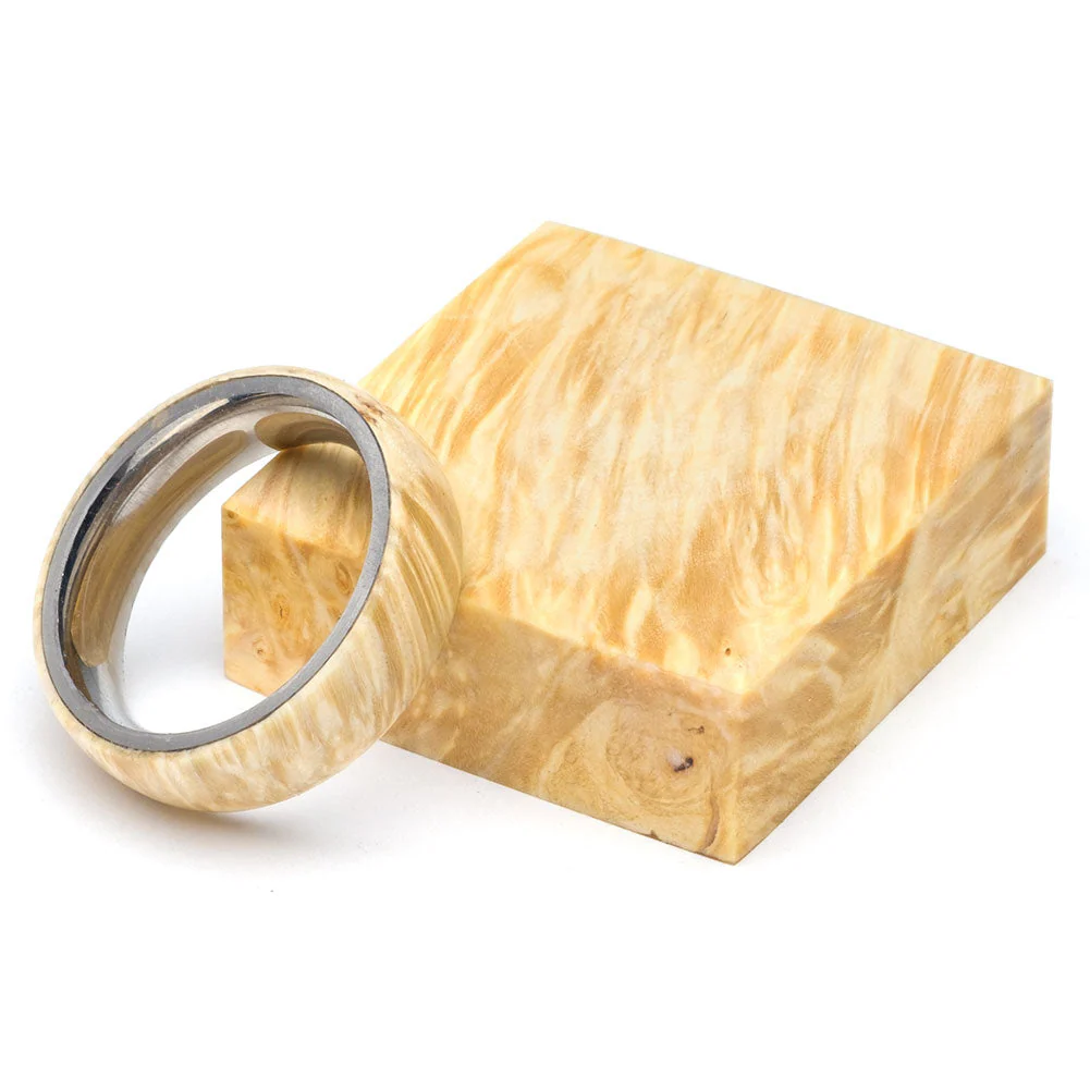 Box Elder Burl Stabilized Ring Blank