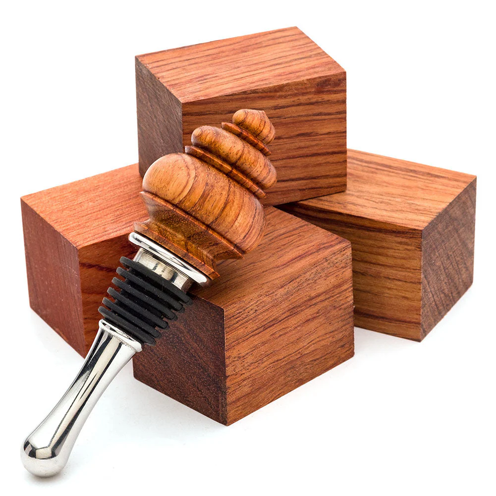 Bubinga Bottle Stopper Blanks - 5 Pack