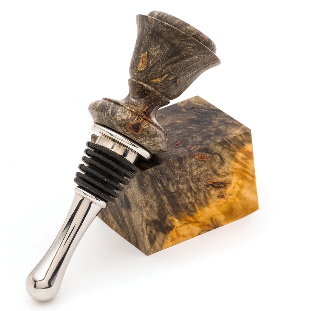 Buckeye Burl Stabilized Bottle Stopper Blank