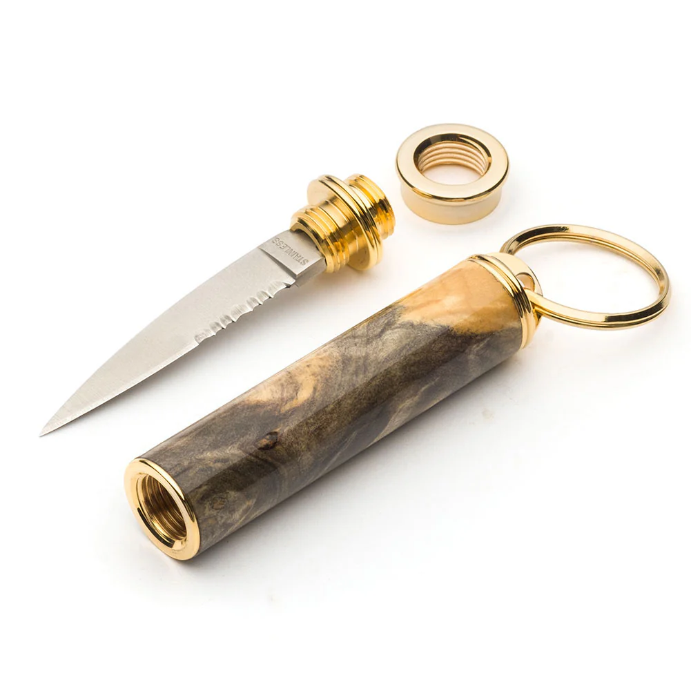 Compact Key Ring Knife Kit - 10k Gold - Image 2