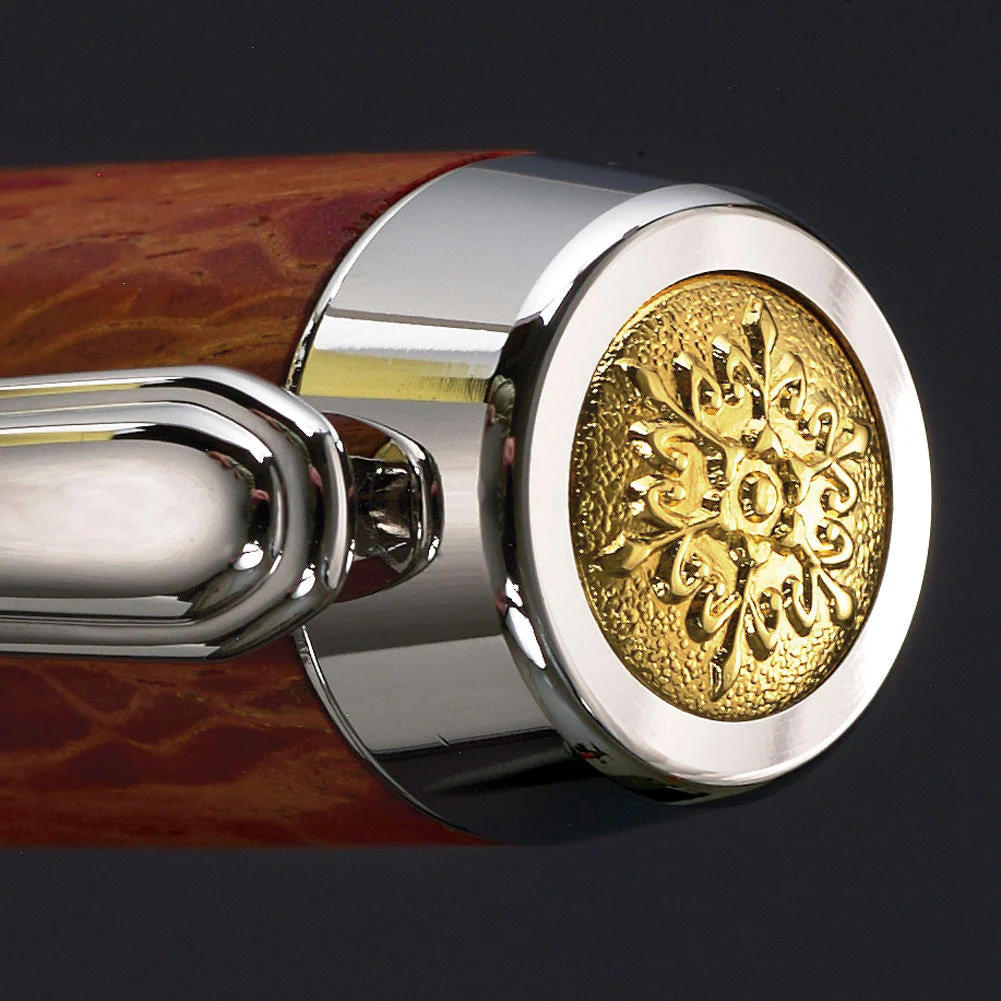 Artisan Statesman Fountain Pen Kit - Palladium & 22k Gold - Image 3