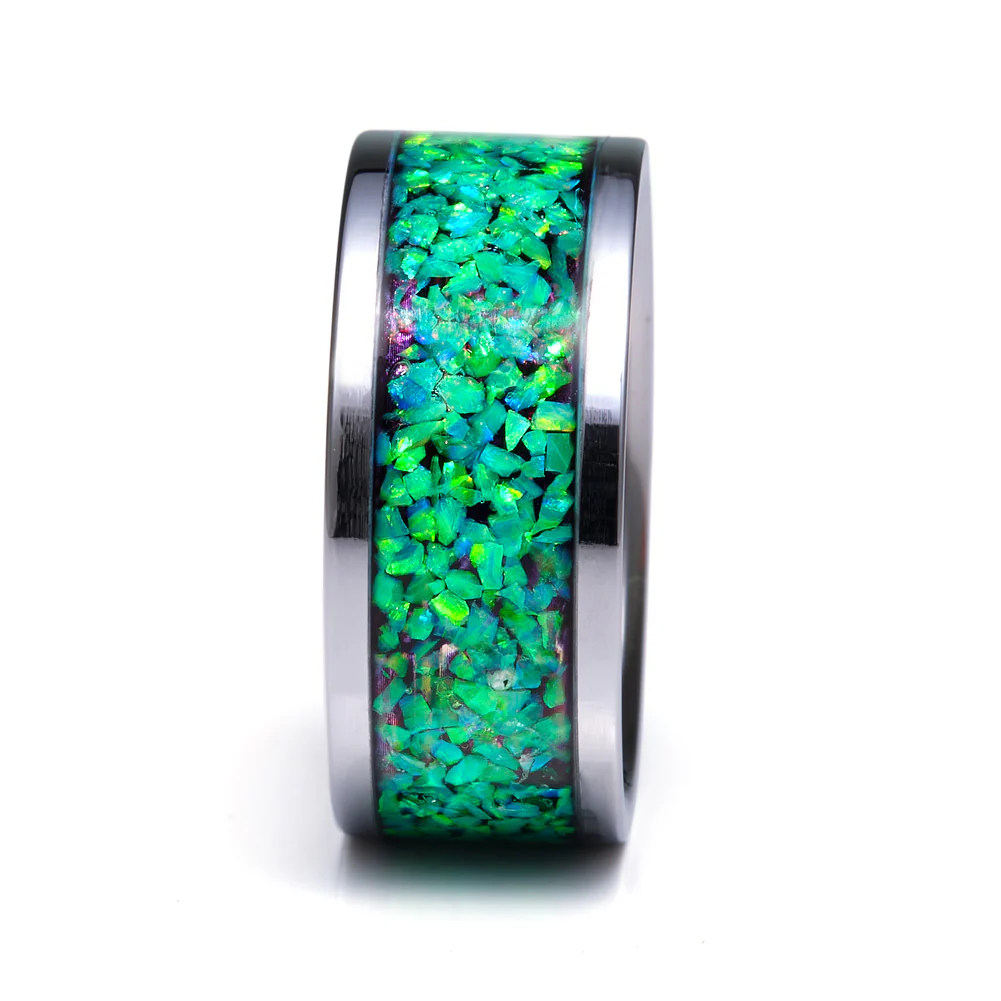 Crushed Opal - Bright Green