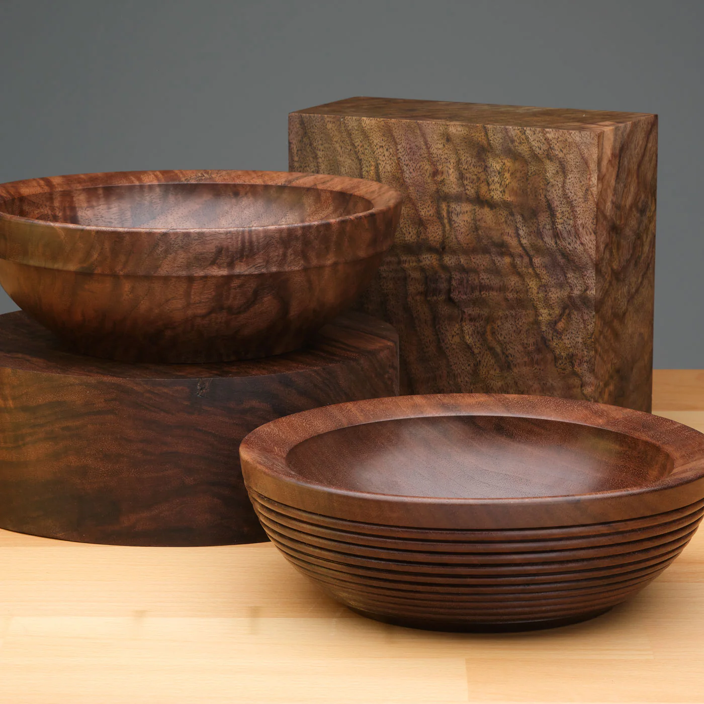 Figured Claro Walnut Turning Blank