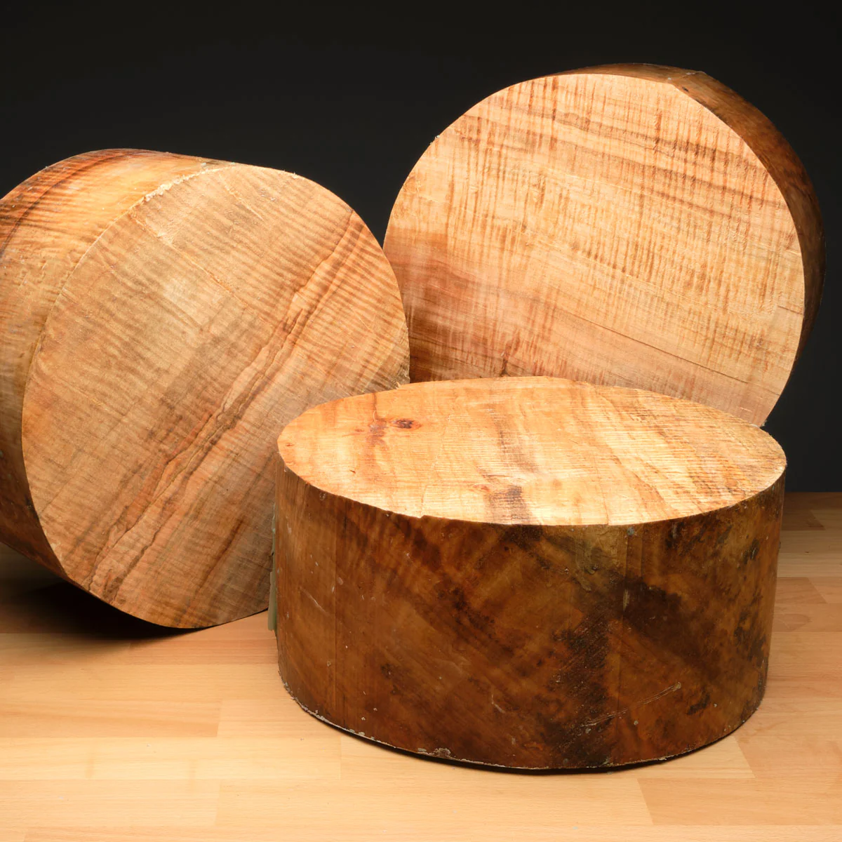 Highly Figured Silver Maple Bowl Blank
