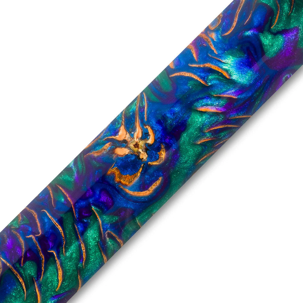 Hobble Creek Craftsman Pine Cone Pen Blank - Green & Blue