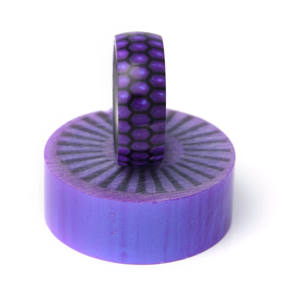 Honeycomb Ring Blank - Aztec Purple