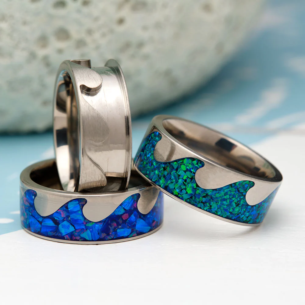 JDG Ocean Wave Inlay Ring Core