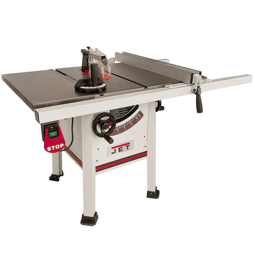 JET 10 Inch ProShop Table Saw 1-3/4 HP 30 Inch Fence Cast Wing JPS-10