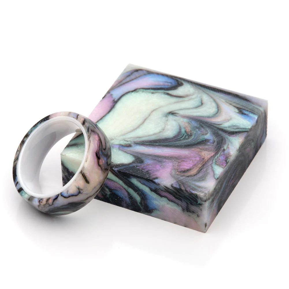 Nebula Ring Blank - Midnight Abalone