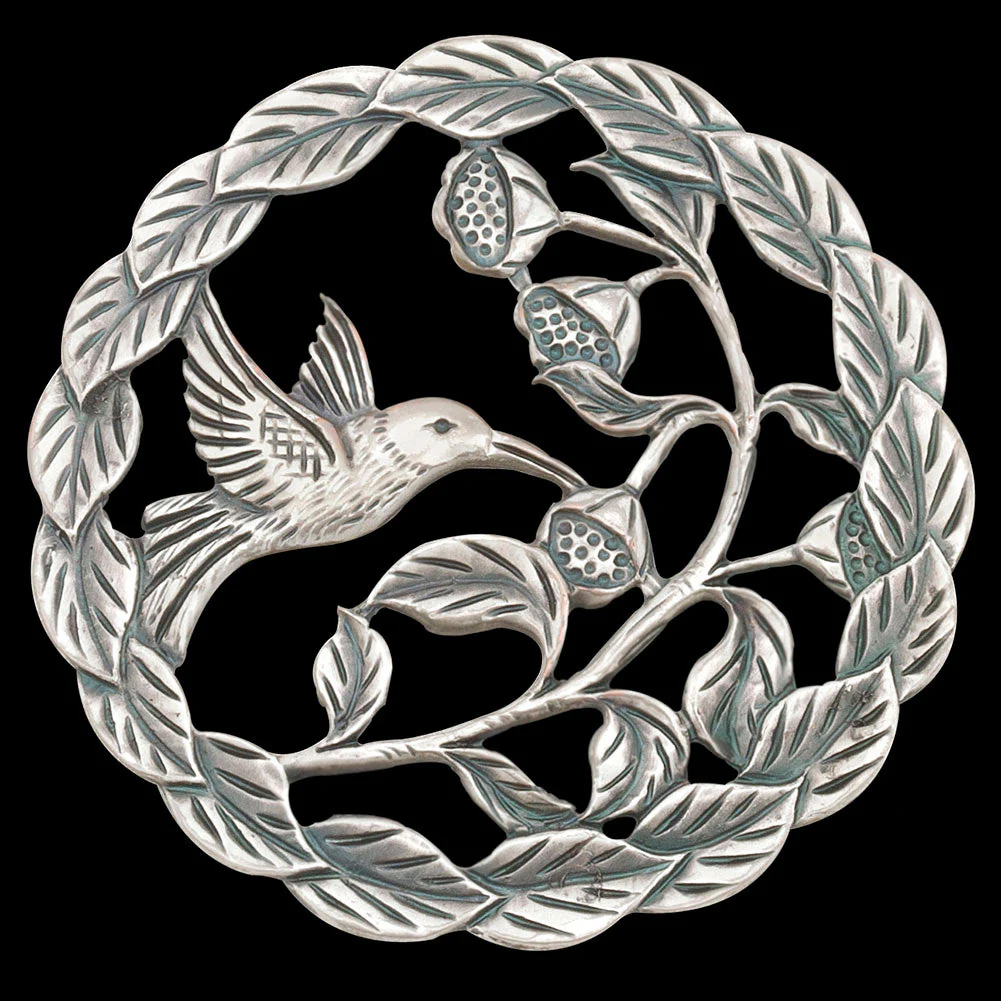 Pewter Potpourri Lid - Blue Bell