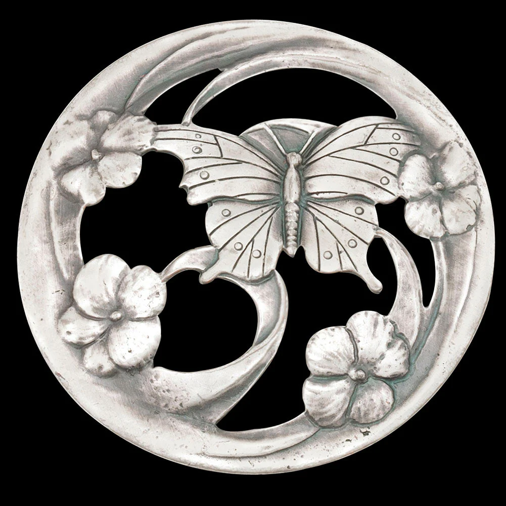 Pewter Potpourri Lid - Pansy