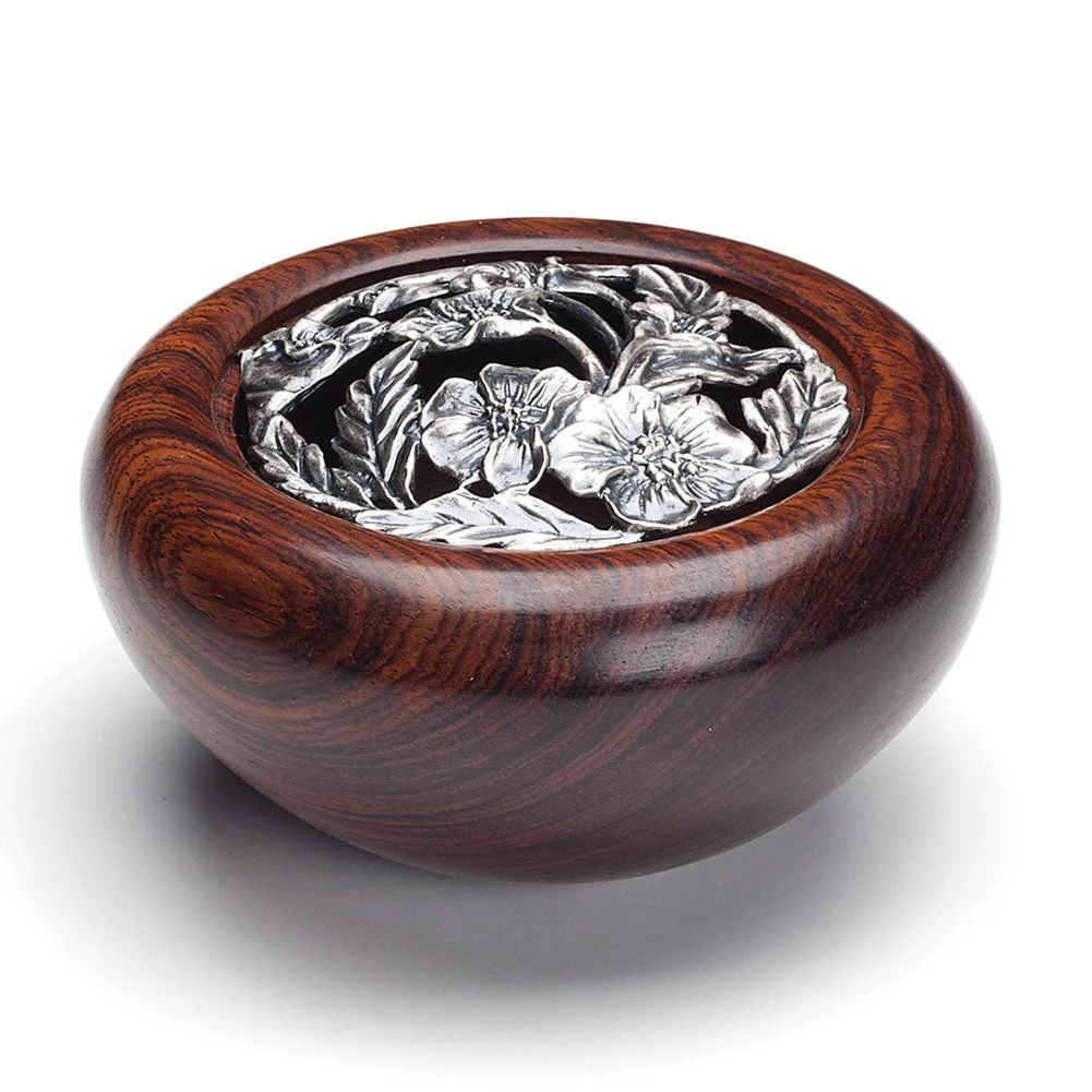 Pewter Potpourri Lid - Pansy - Image 2