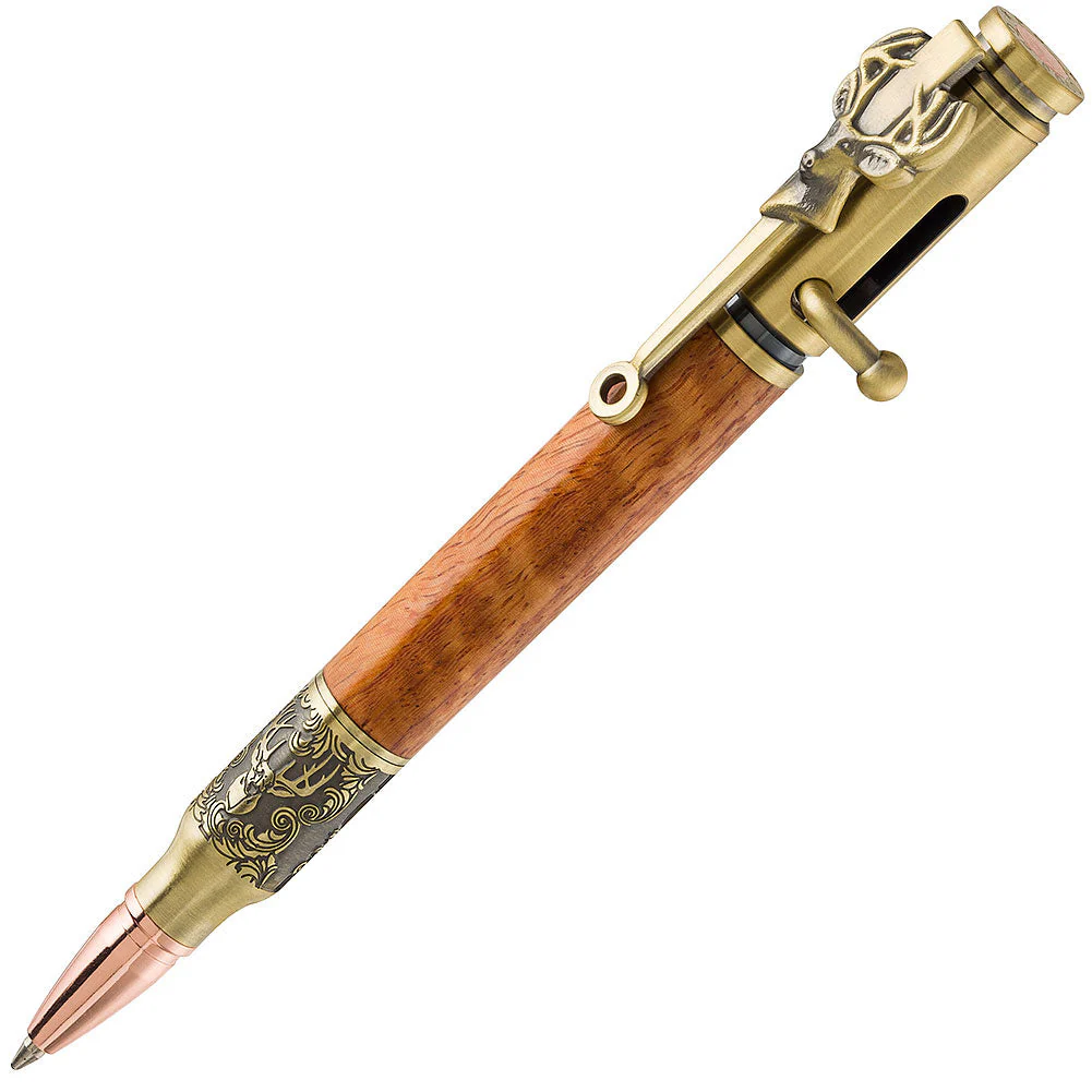 PSI Deer Hunter Bolt Action Pen Kit - Antique Brass