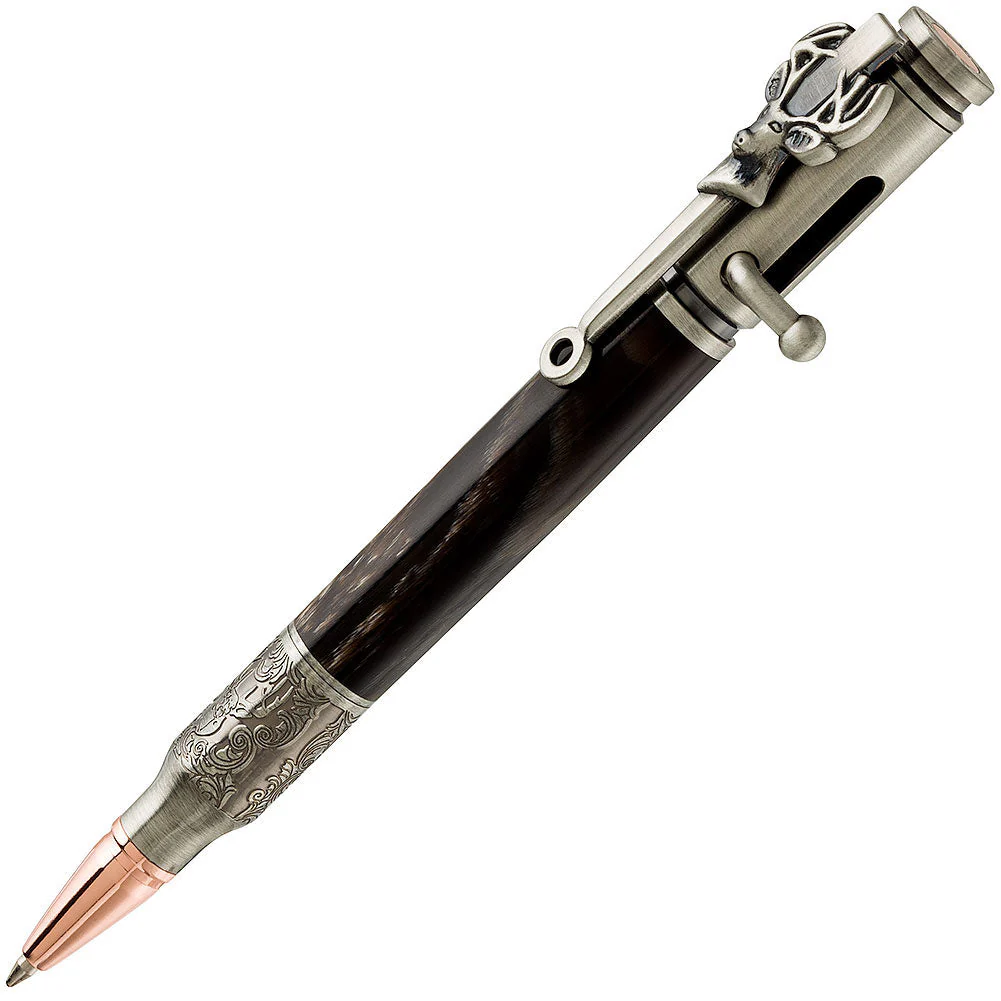 PSI Deer Hunter Bolt Action Pen Kit - Antique Pewter