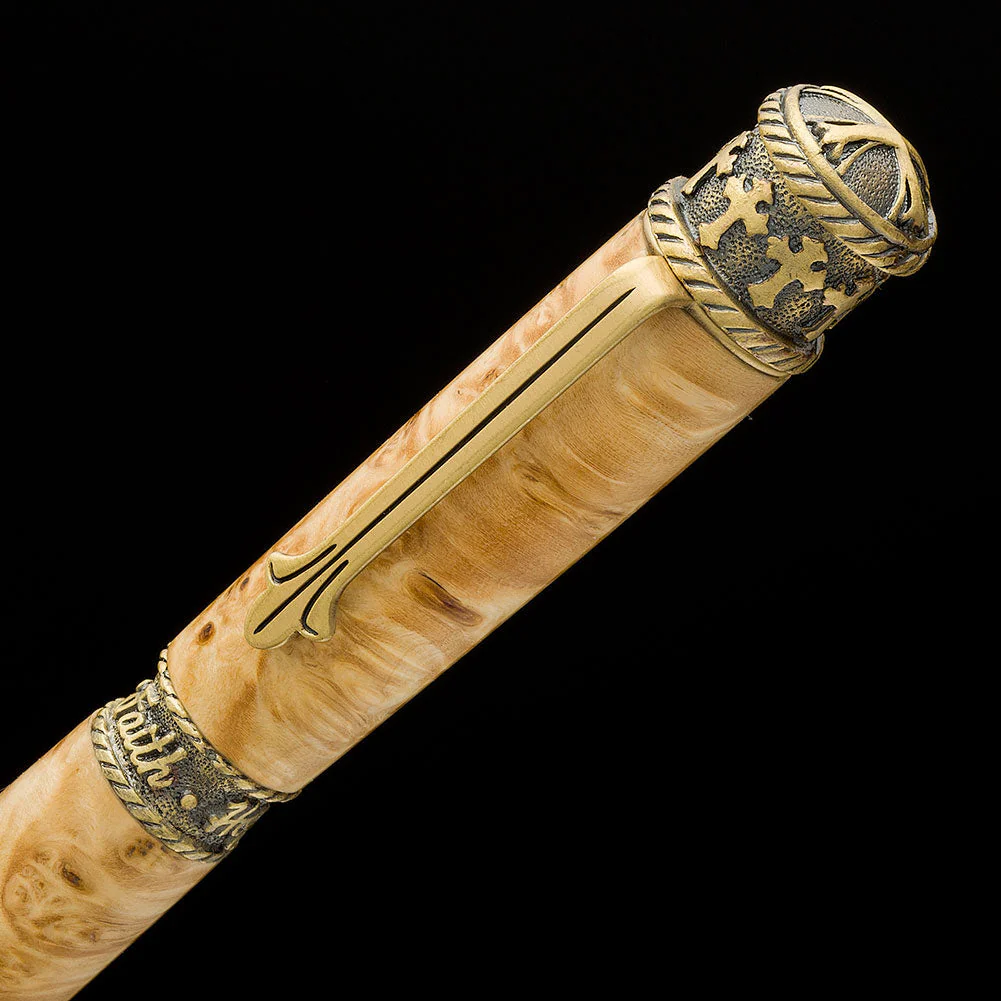 PSI Faith Hope Love Twist Pen Kit - Antique Brass - Image 2
