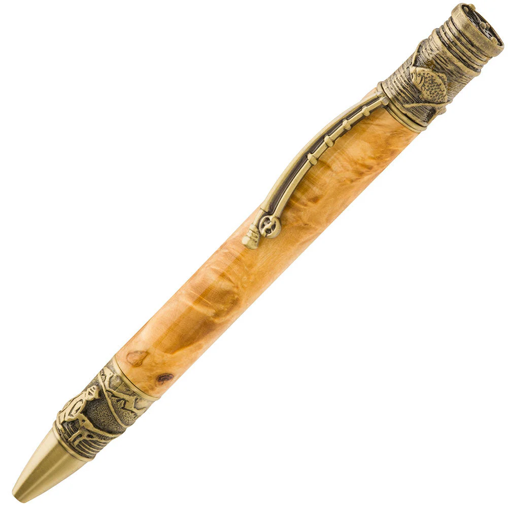 PSI Fly Fishing Twist Pen Kit - Antique Brass