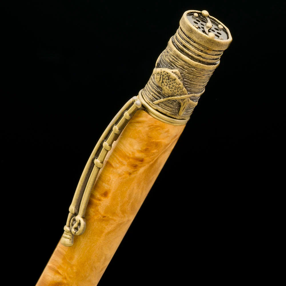 PSI Fly Fishing Twist Pen Kit - Antique Brass - Image 2