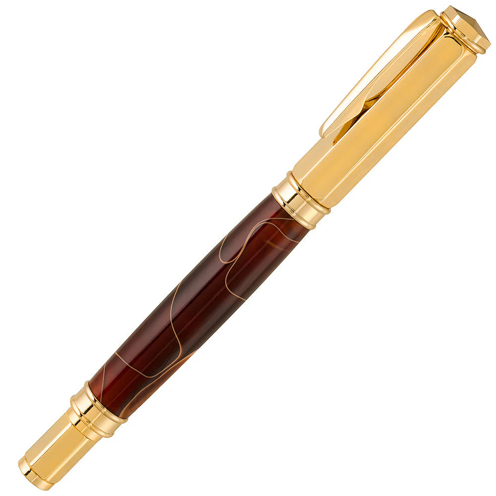 PSI Magnetic Vertex Rollerball Pen Kit - 24k Gold