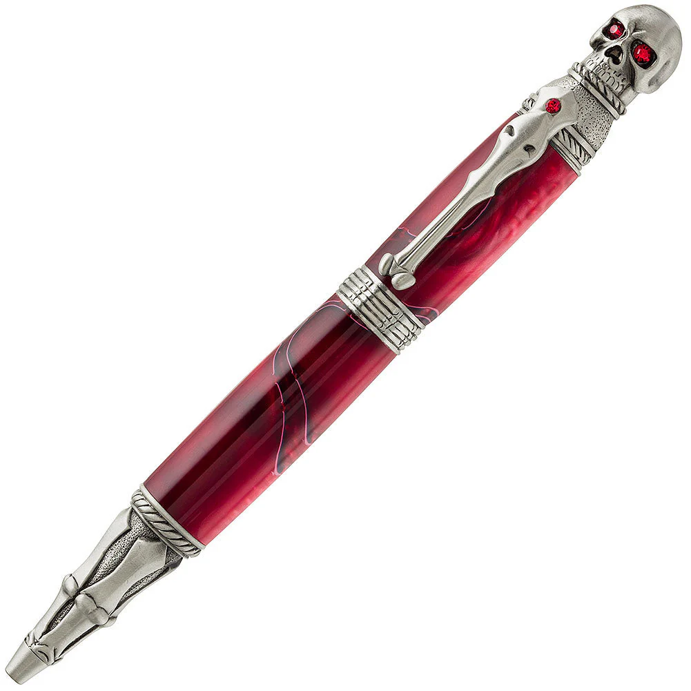 PSI Skull Twist Pen Kit - Antique Pewter