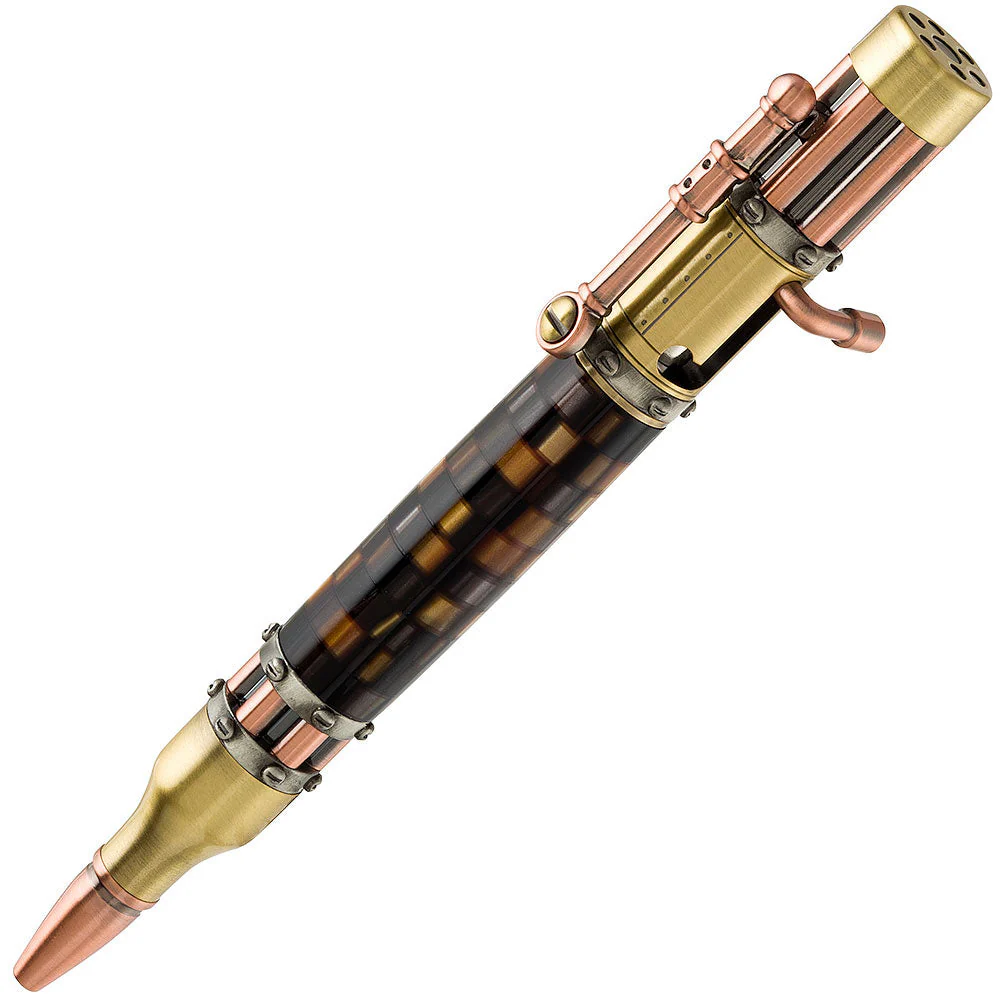 PSI Steampunk Bolt Action Pen Kit - Antique Brass & Copper