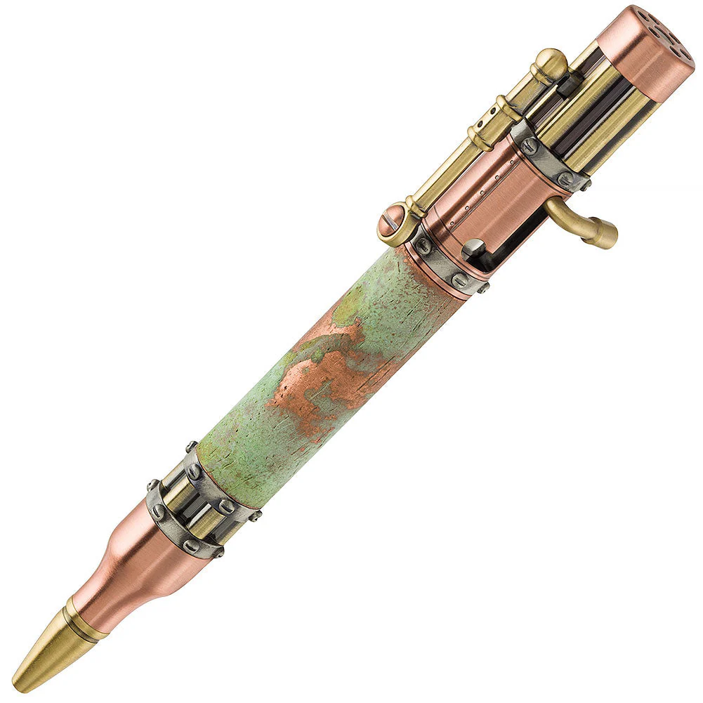 PSI Steampunk Bolt Action Pen Kit - Antique Copper & Brass