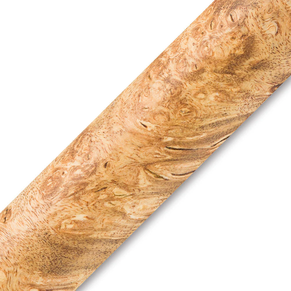 Dyed Box Elder Burl Stabilized Pen Blank - Brown