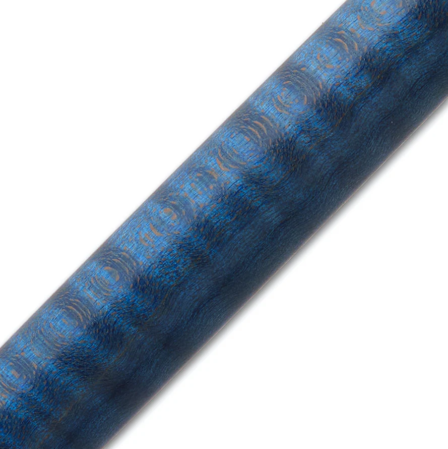 Stabilized Dyed Maple Pen Blank - Blue