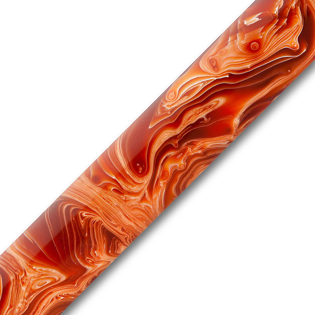 Tru-Stone Pen Blank - Mexican Fire Agate