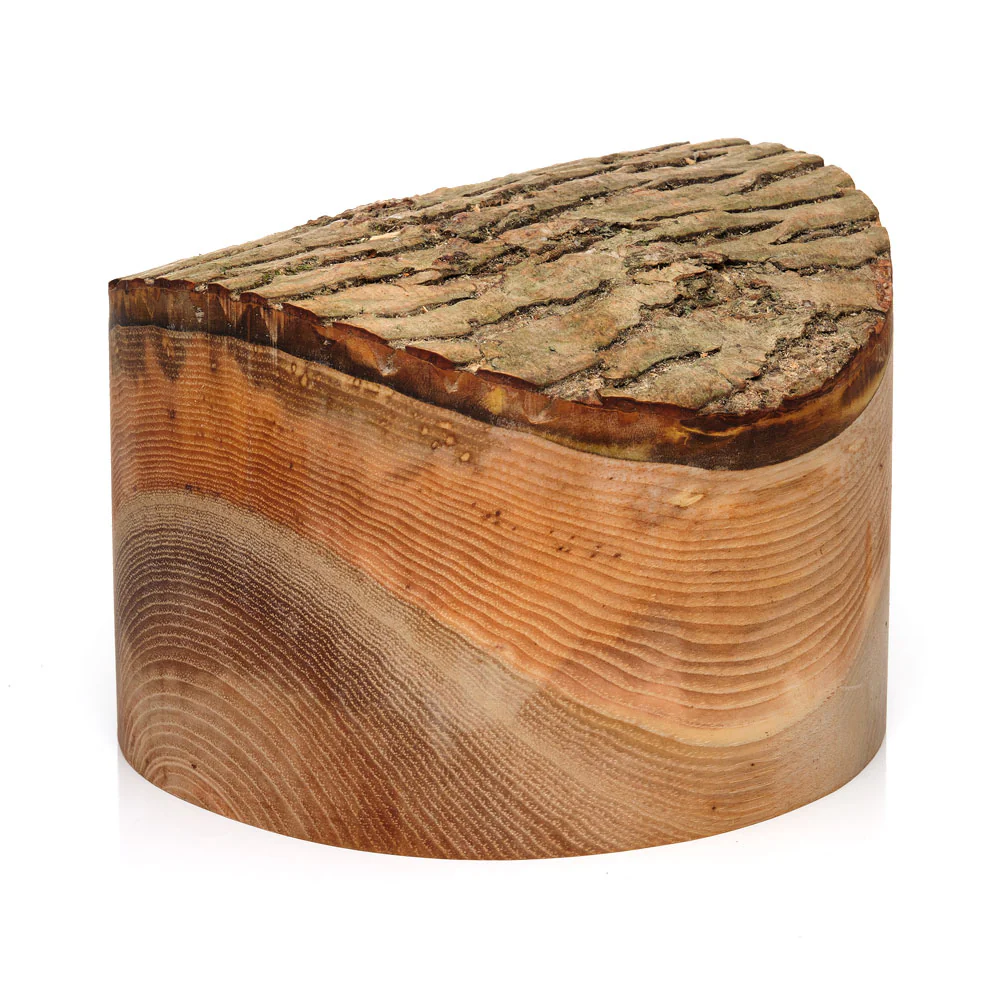 Shagbark Natural Edge Hickory Turning Blank